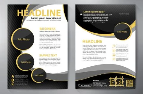 Brochure design a4 template. Stock Illustration
