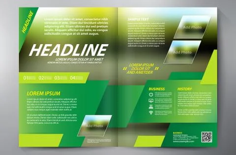 Brochure design a4 template. Stock Illustration