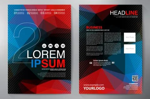 Brochure design a4 template. Stock Illustration