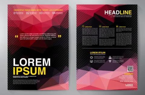 Brochure design a4 template. Stock Illustration