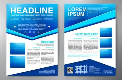 Brochure design a4 template. Stock Illustration