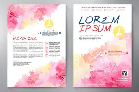 Brochure design a4 template. Stock Illustration