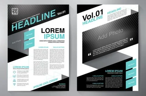 Brochure design a4 template. 스톡 일러스트