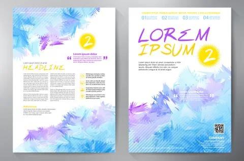 Brochure design a4 template. Stock Illustration