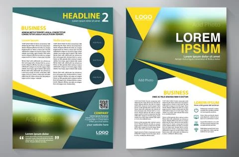 Brochure design a4 template. Stock Illustration