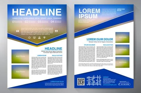 Brochure design a4 template. Stock Illustration