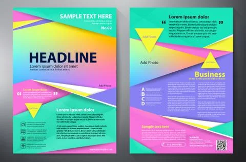 Brochure design a4 template. Stock Illustration