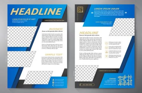 Brochure design a4 template 스톡 일러스트