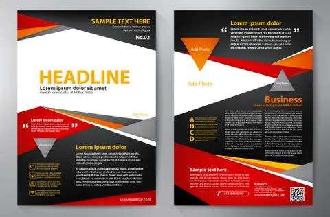 Brochure design a4 template. Stock Illustration