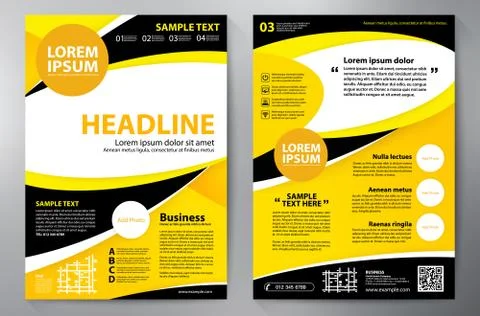 Brochure design a4 template. Stock Illustration
