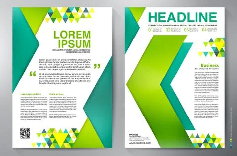 Brochure design a4 vector template Stock Illustration