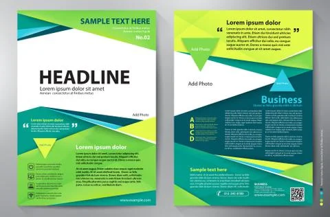 Brochure design a4 vector template. Stock Illustration