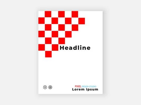 Brochure of a design company. Vector graphics. Stock Illustration