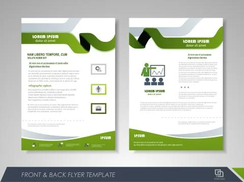 Brochure design concept Stock Illustration
