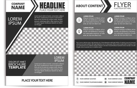 Brochure Design, Flyer Template Stock Illustration