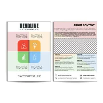 Brochure Design, Flyer Template Stock Illustration