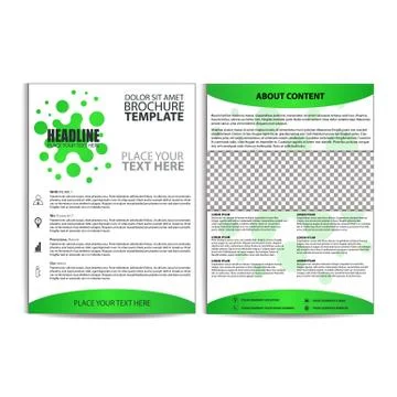 Brochure Design, Flyer Template Stock Illustration