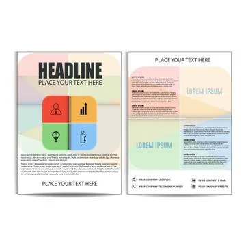 Brochure Design, Flyer Template Stock Illustration