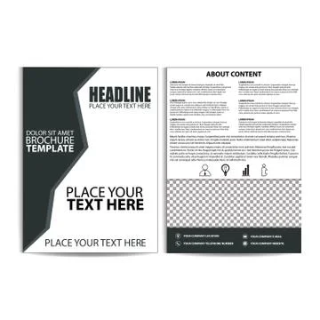 Brochure Design, Flyer Template Stock Illustration