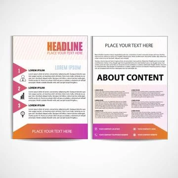 Brochure Design, Flyer Template Stock Illustration