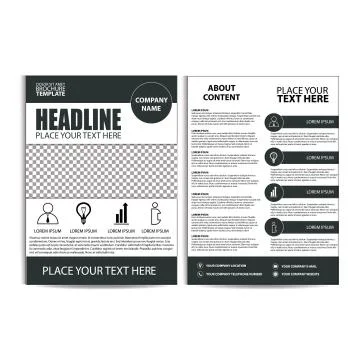 Brochure Design, Flyer Template Stock Illustration