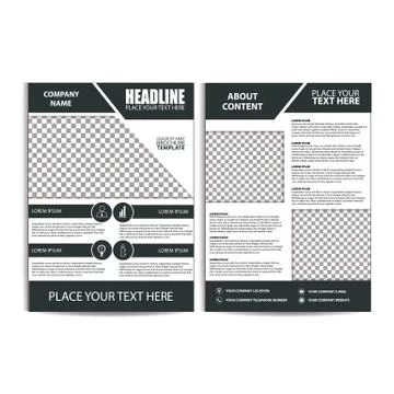 Brochure Design, Flyer Template Stock Illustration