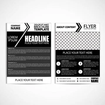 Brochure Design, Flyer Template Stock Illustration