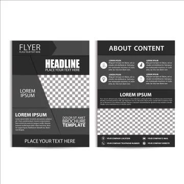 Brochure Design, Flyer Template Stock Illustration
