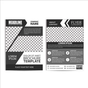 Brochure Design, Flyer Template Stock Illustration