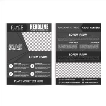 Brochure Design, Flyer Template Stock Illustration