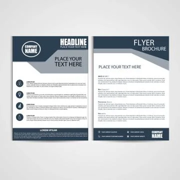 Brochure Design, Flyer Template Stock Illustration
