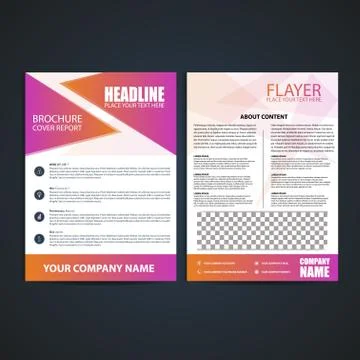 Brochure Design, Flyer Template Stock Illustration