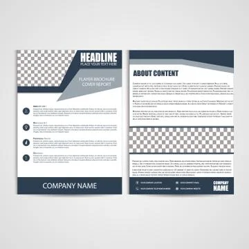 Brochure Design, Flyer Template Stock Illustration