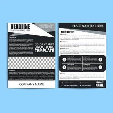 Brochure Design, Flyer Template Stock Illustration