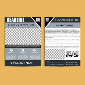 Brochure Design, Flyer Template Stock Illustration