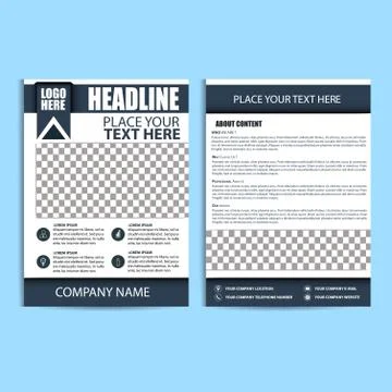 Brochure Design, Flyer Template Stock Illustration