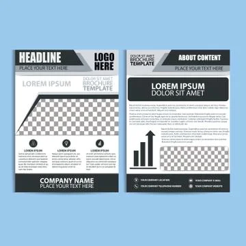 Brochure Design, Flyer Template Stock Illustration