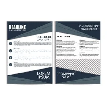 Brochure Design, Flyer Template Stock Illustration