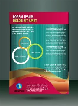 Brochure design Stock Illustration