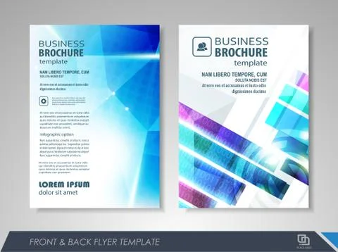 Brochure design Stock Illustration