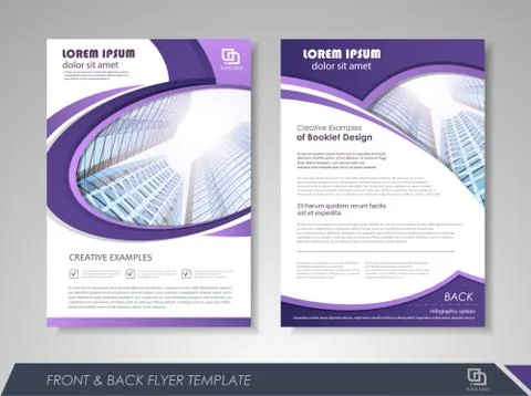 Brochure design Stock Illustration