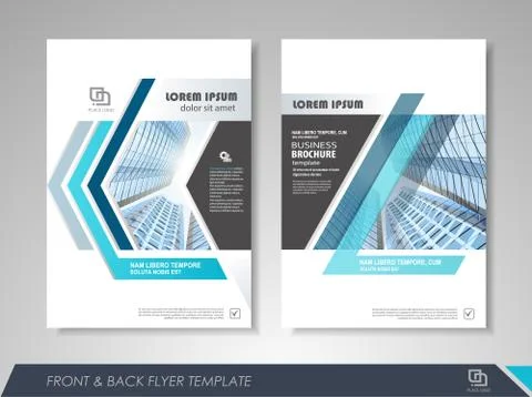 Brochure design Stock Illustration