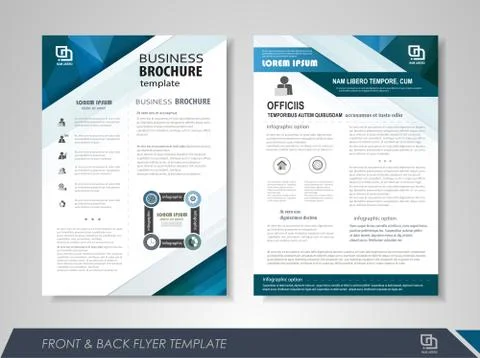 Brochure design Stock Illustration