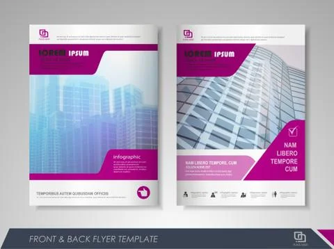 Brochure design Stock Illustration