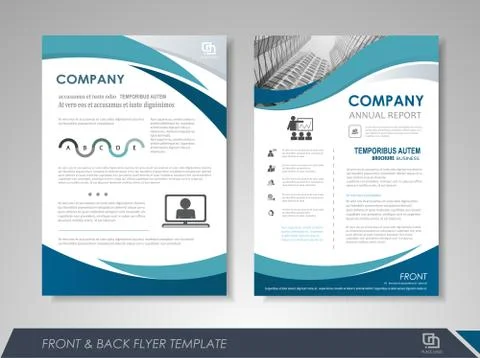 Brochure design Stock Illustration
