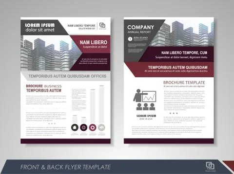 Brochure design Stock Illustration