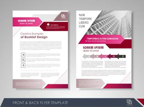 Brochure design Stock Illustration