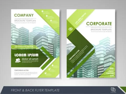 Brochure design Stock Illustration