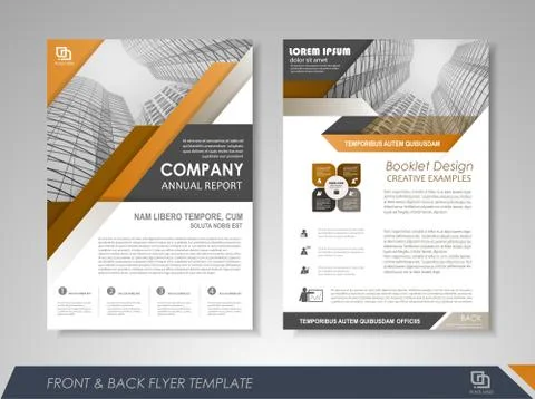 Brochure design Stock Illustration