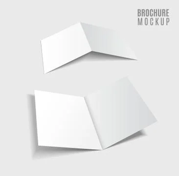 Brochure design isolated on grey Stock Illustration